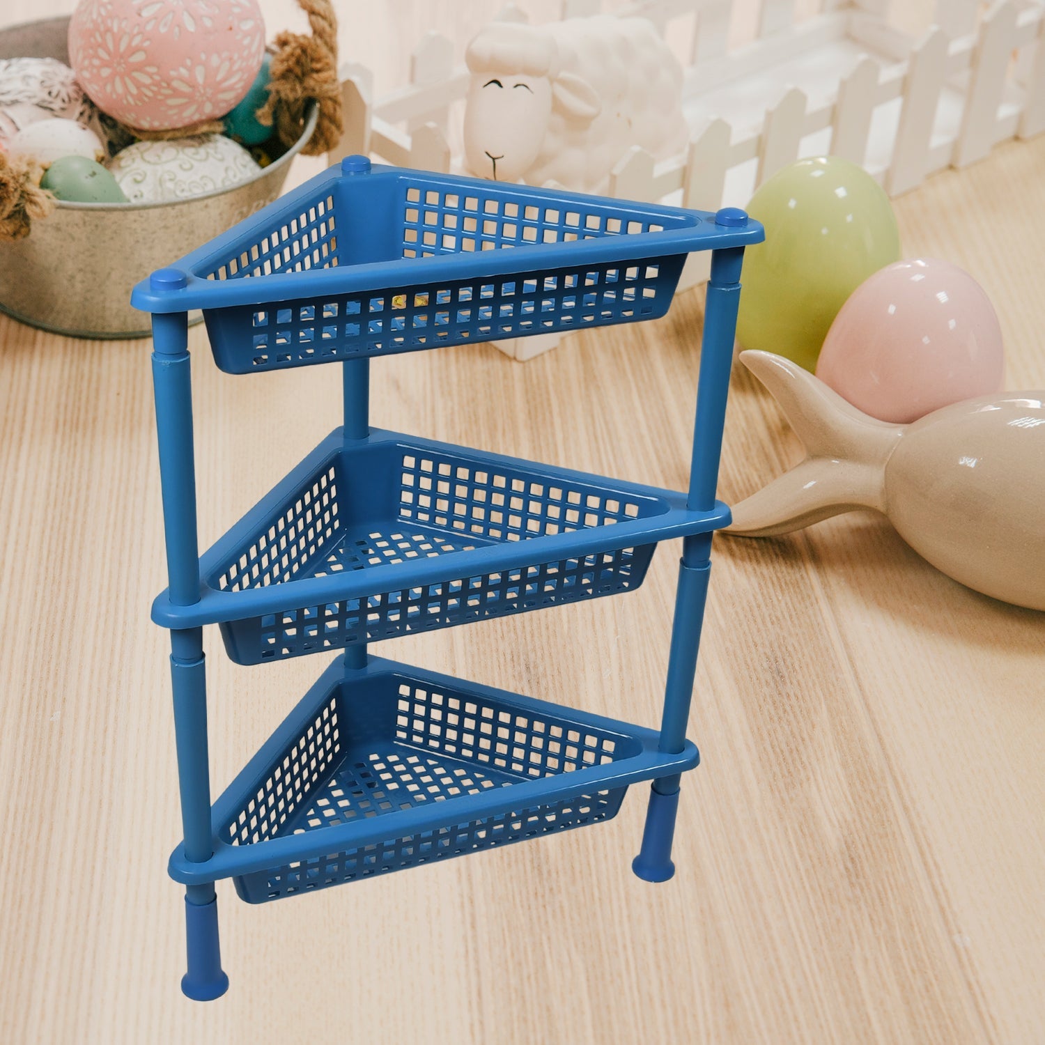 2812 Triangle Storage Plastic 3-Tier Rack Shelf For Kitchen, Living Room, Bathroom, Office DeoDap 2812 Triangle Storage Plastic 3-Tier Rack Shelf For Kitchen, Living Room, Bathroom, Office DeoDap